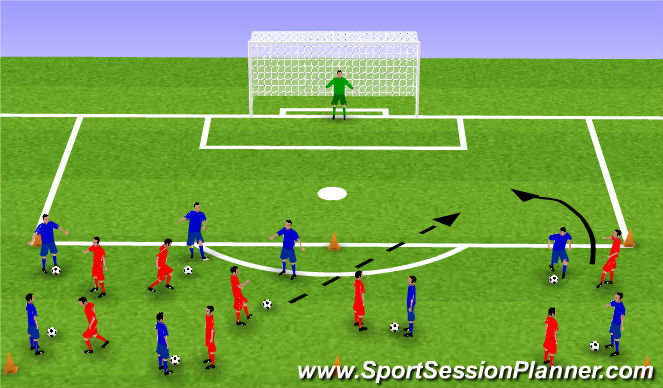 Football/Soccer Session Plan Drill (Colour): Screen 1