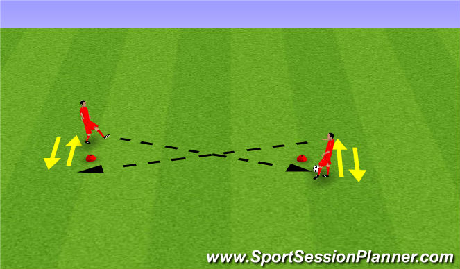 Football/Soccer Session Plan Drill (Colour): passing warm up2