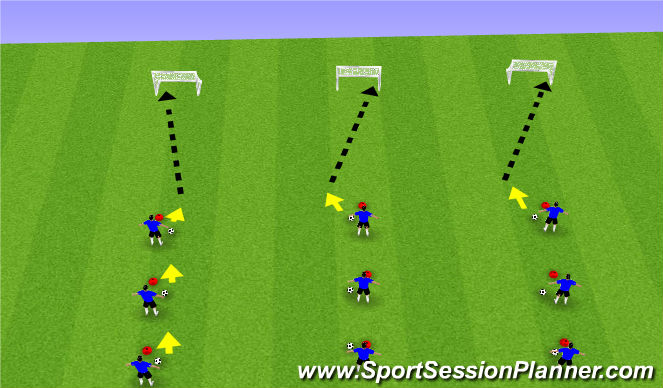 Football/Soccer Session Plan Drill (Colour): Highlight Reel Goals
