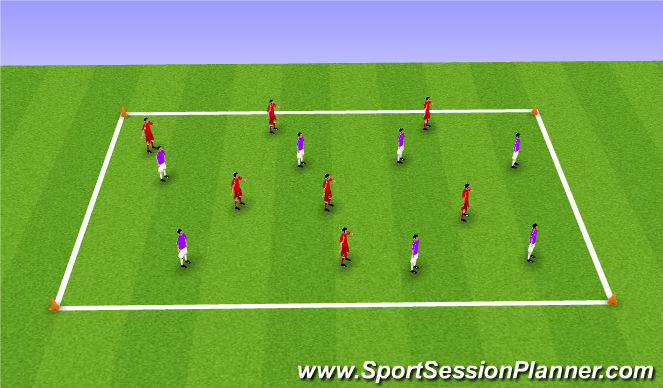 Football/Soccer Session Plan Drill (Colour): Screen 1