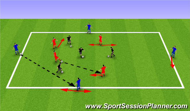 Football/Soccer Session Plan Drill (Colour): Screen 1