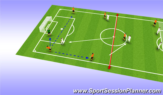 Football/Soccer Session Plan Drill (Colour): More Options...