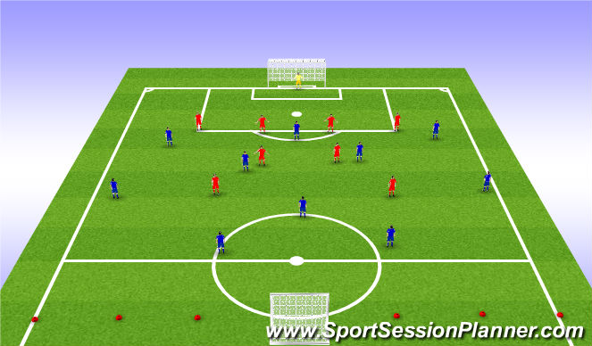 Football/Soccer Session Plan Drill (Colour): POP