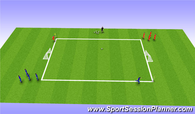 Football/Soccer Session Plan Drill (Colour): Numbers Game