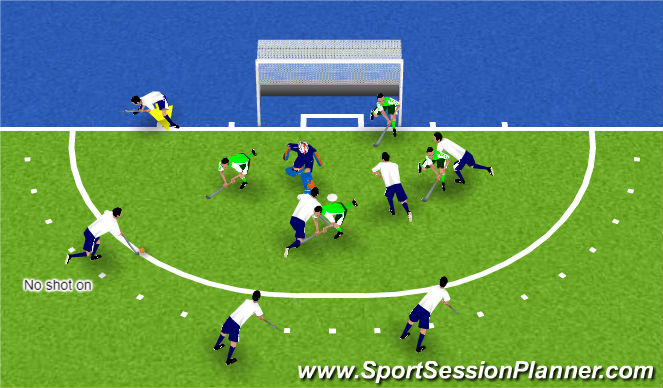 Hockey Session Plan Drill (Colour): Option