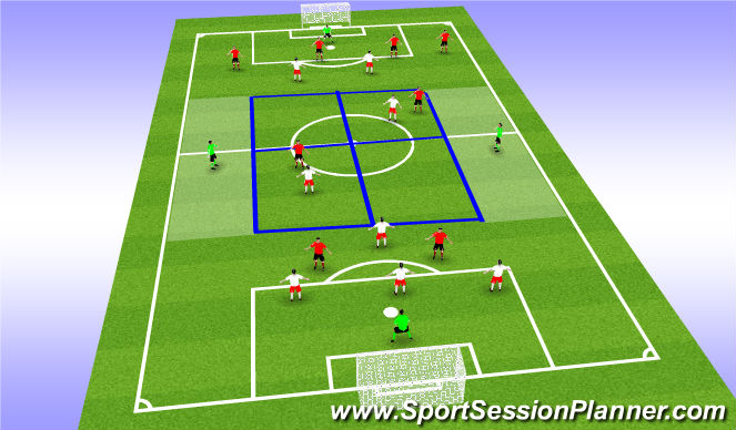 Football/Soccer Session Plan Drill (Colour): Screen 1