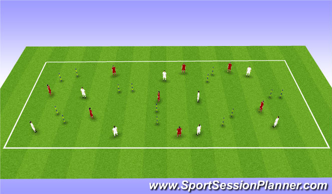 Football/Soccer Session Plan Drill (Colour): Screen 2