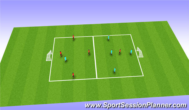 Football/Soccer Session Plan Drill (Colour): Screen 4