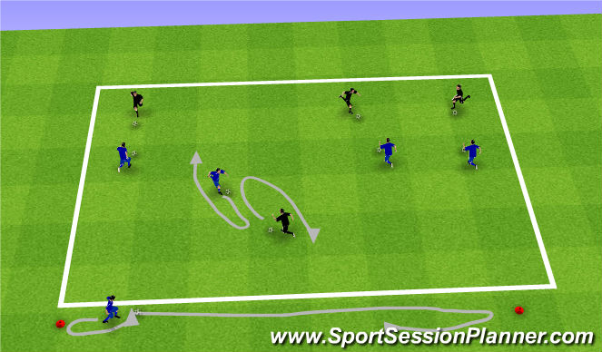 Football/Soccer Session Plan Drill (Colour): Main Theme