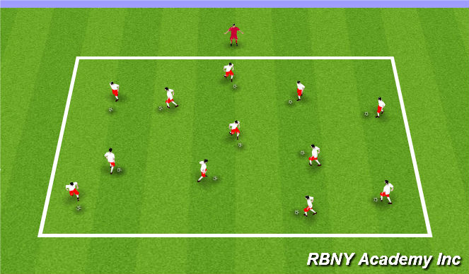 Football/Soccer Session Plan Drill (Colour): Stop Lights