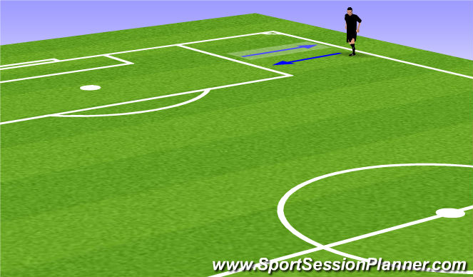 Football/Soccer Session Plan Drill (Colour): Dynamic stretching