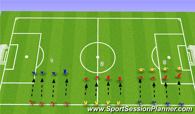 Football/Soccer Session Plan Drill (Colour): Heading 1