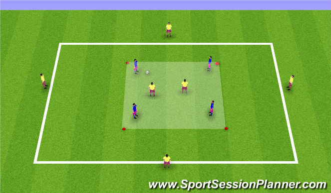 Football/Soccer Session Plan Drill (Colour): Screen 2