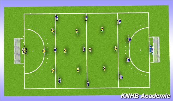 Hockey Session Plan Drill (Colour): Animation 1