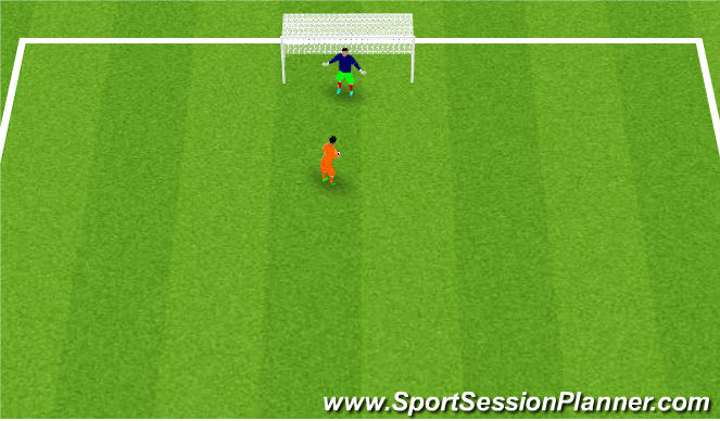 Football/Soccer Session Plan Drill (Colour): Hop, skip and jump drill