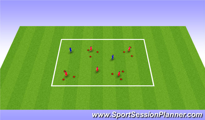 Football/Soccer Session Plan Drill (Colour): Get out of here!