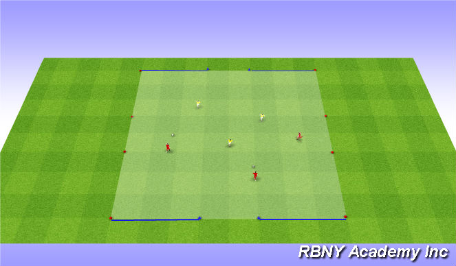 Football/Soccer Session Plan Drill (Colour): Conditioned Game