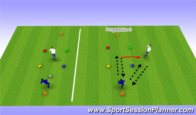 Football/Soccer Session Plan Drill (Colour): Screen 1