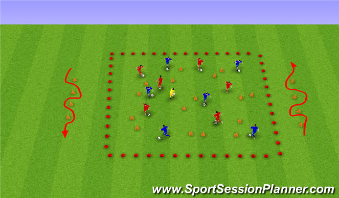 Football/Soccer Session Plan Drill (Colour): Activity 2