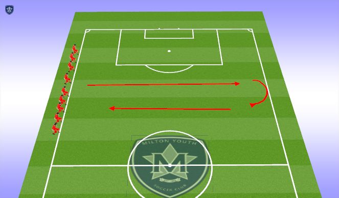 Football/Soccer Session Plan Drill (Colour): Cool Down