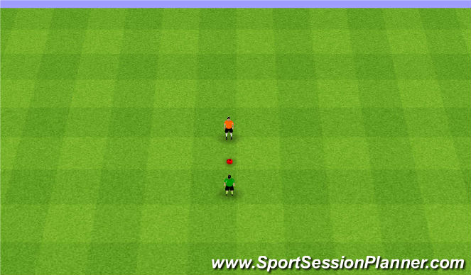 Football/Soccer Session Plan Drill (Colour): Warmup