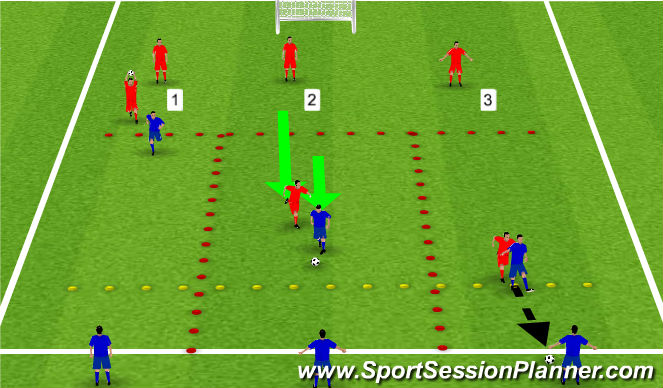 Football/Soccer Session Plan Drill (Colour): Screen 1