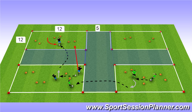 Football/Soccer Session Plan Drill (Colour): Screen 2