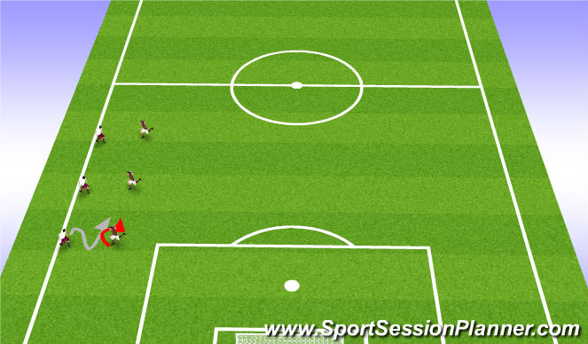 Football/Soccer Session Plan Drill (Colour): Homework Warm-up/Soccer tennis