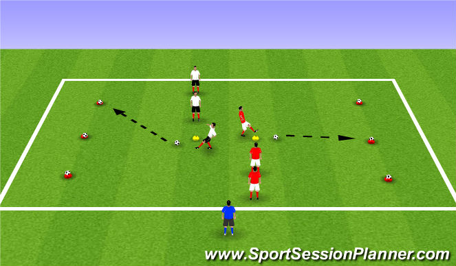 Football/Soccer Session Plan Drill (Colour): Fun Activity