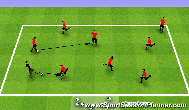 Football/Soccer Session Plan Drill (Colour): Activity 1