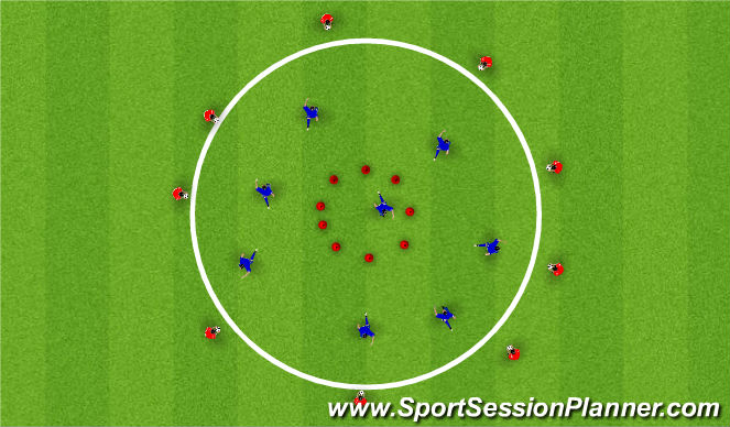 Football/Soccer Session Plan Drill (Colour): Chelsea Circle