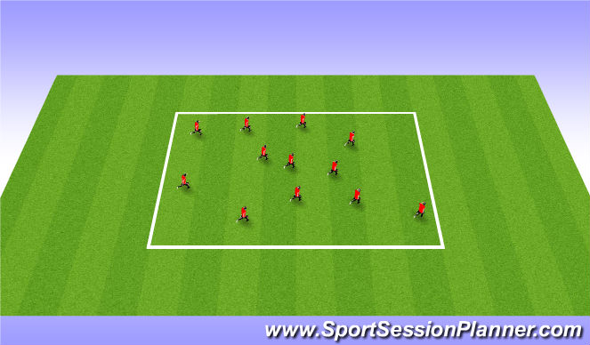 Football/Soccer Session Plan Drill (Colour): Bib Steal