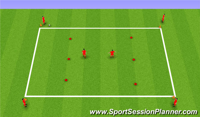 Football/Soccer: Passing and moving (Functional: Midfielder, Beginner)