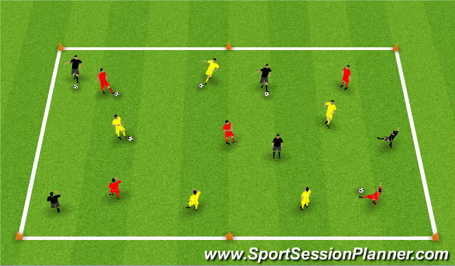 Football/Soccer Session Plan Drill (Colour): Screen 1