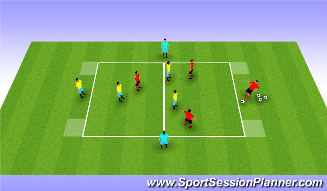 Football/Soccer Session Plan Drill (Colour): Screen 4