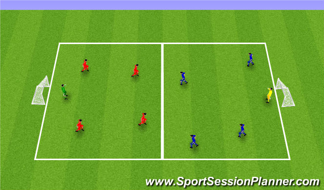 Football/Soccer Session Plan Drill (Colour): Exercise 5: SSG2