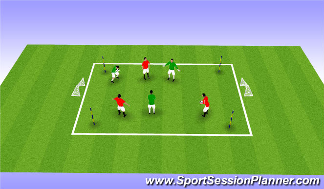 Football/Soccer Session Plan Drill (Colour): Warm Up