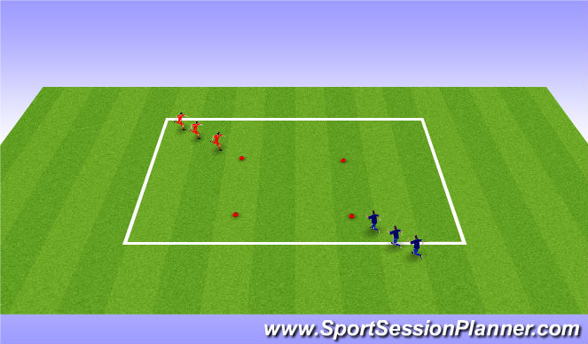 Football/Soccer Session Plan Drill (Colour): Competitive Running