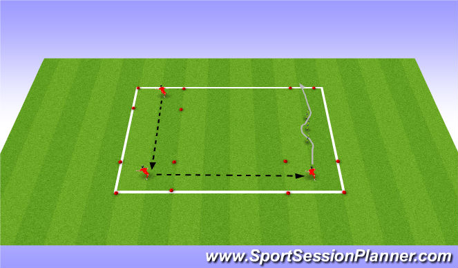 Football/Soccer Session Plan Drill (Colour): passing