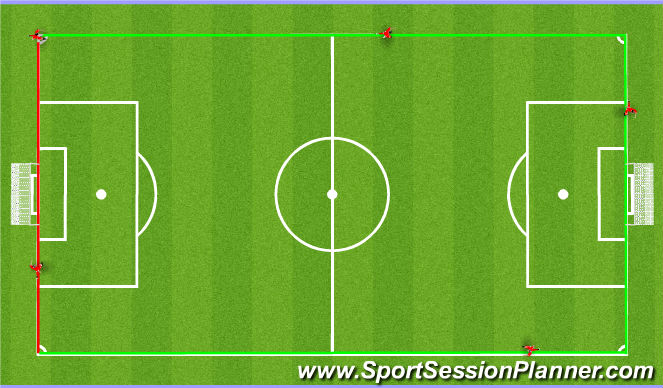 Football/Soccer Session Plan Drill (Colour): Endurance