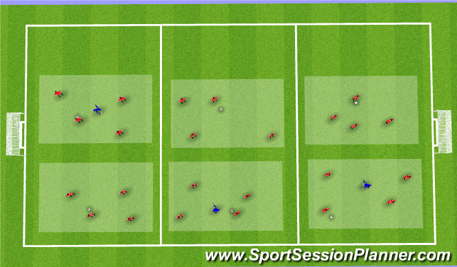 Football/Soccer Session Plan Drill (Colour): u10 m-rondo