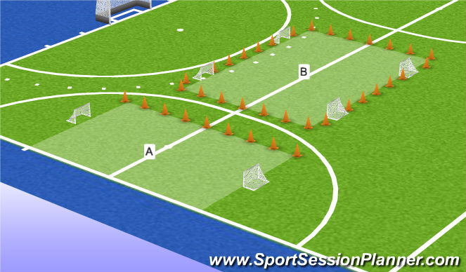 Hockey Session Plan Drill (Colour): 16:40 games