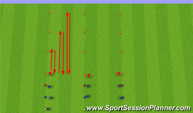 Football/Soccer Session Plan Drill (Colour): Fitness Tuesdays