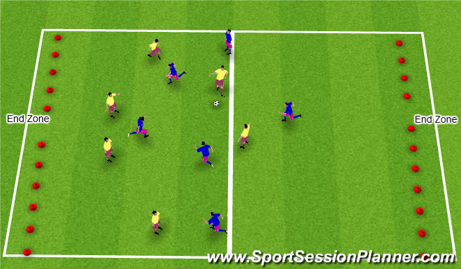 Football/Soccer Session Plan Drill (Colour): Screen 3