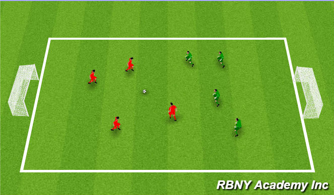 Football/Soccer Session Plan Drill (Colour): Game: Passing and ball control.