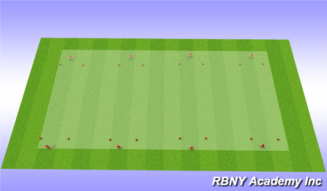 Football/Soccer Session Plan Drill (Colour): Intro Activity