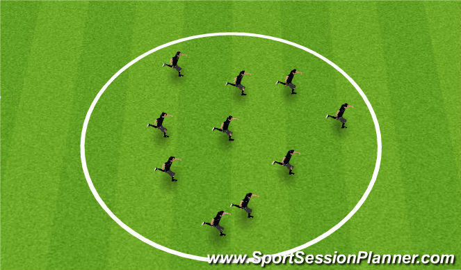 Football/Soccer Session Plan Drill (Colour): Stretches