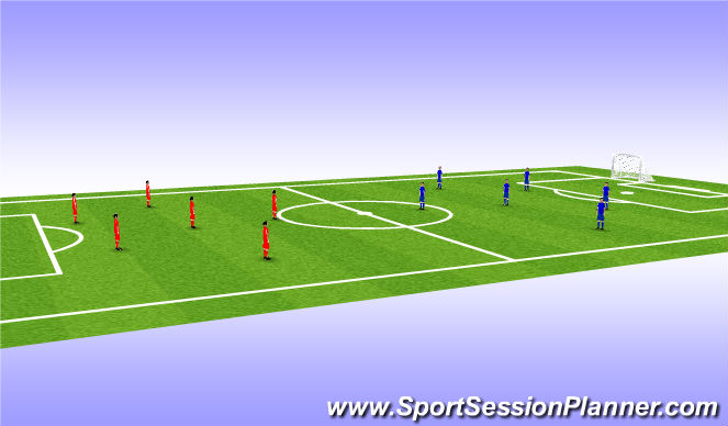 Football/Soccer Session Plan Drill (Colour): Stage 4