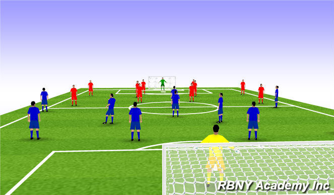 Football/Soccer Session Plan Drill (Colour): Diagram Team Shape Provide Field Dimensions