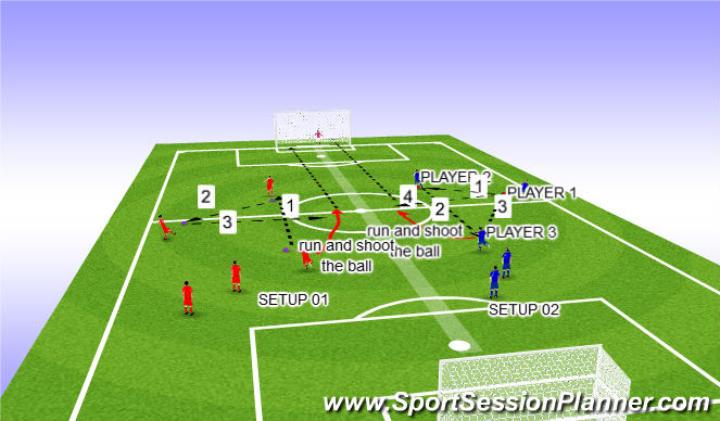 Football/Soccer Session Plan Drill (Colour): WARM UP